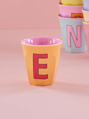 Alphabet Melamine Cup - E