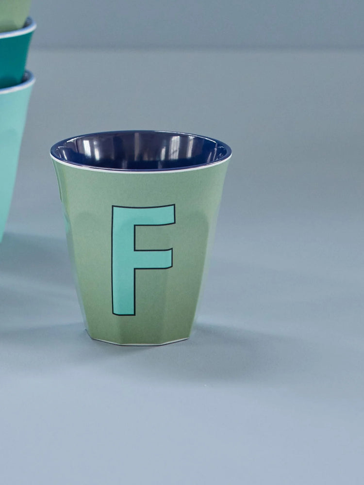 Alphabet Melamine Cup - F