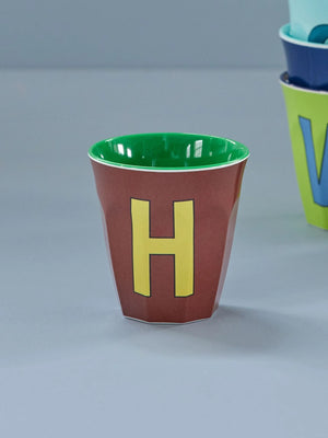 Alphabet Melamine Cup - H