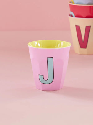 Alphabet Melamine Cup - J