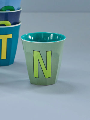 Alphabet Melamine Cup - N