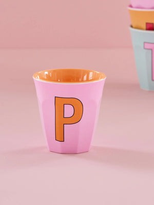 Alphabet Melamine Cup - P