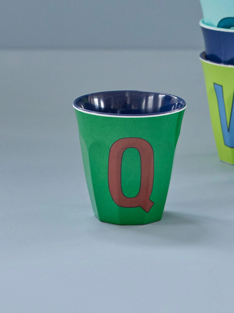 Alphabet Melamine Cup - Q