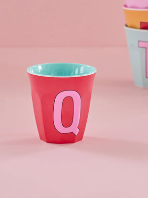 Alphabet Melamine Cup - Q