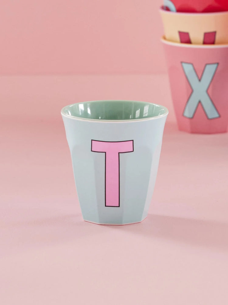 Alphabet Melamine Cup T