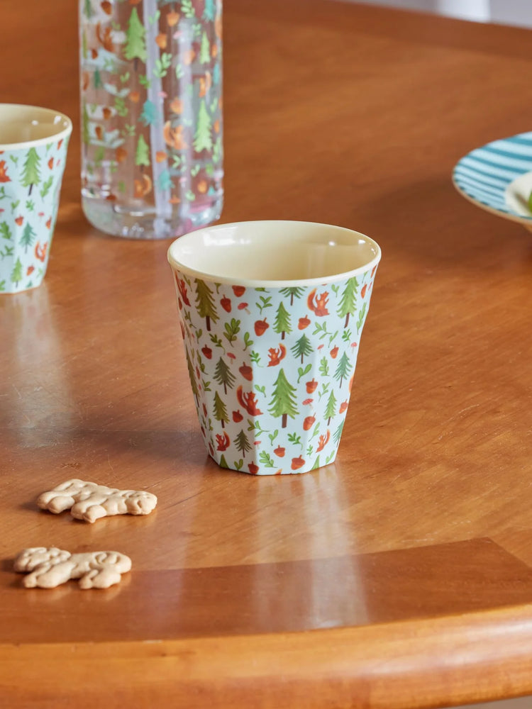 Children's Melamine Cup - Blue Happy Forest