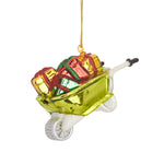 Wheelbarrow With Presents Shaped Bauble