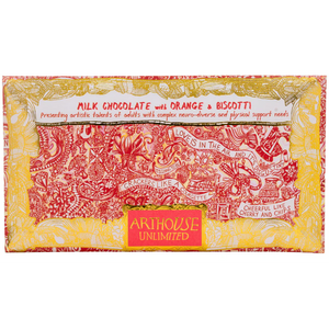 Love Is In The Air Milk Chocolate Bar With Orange and Biscotti