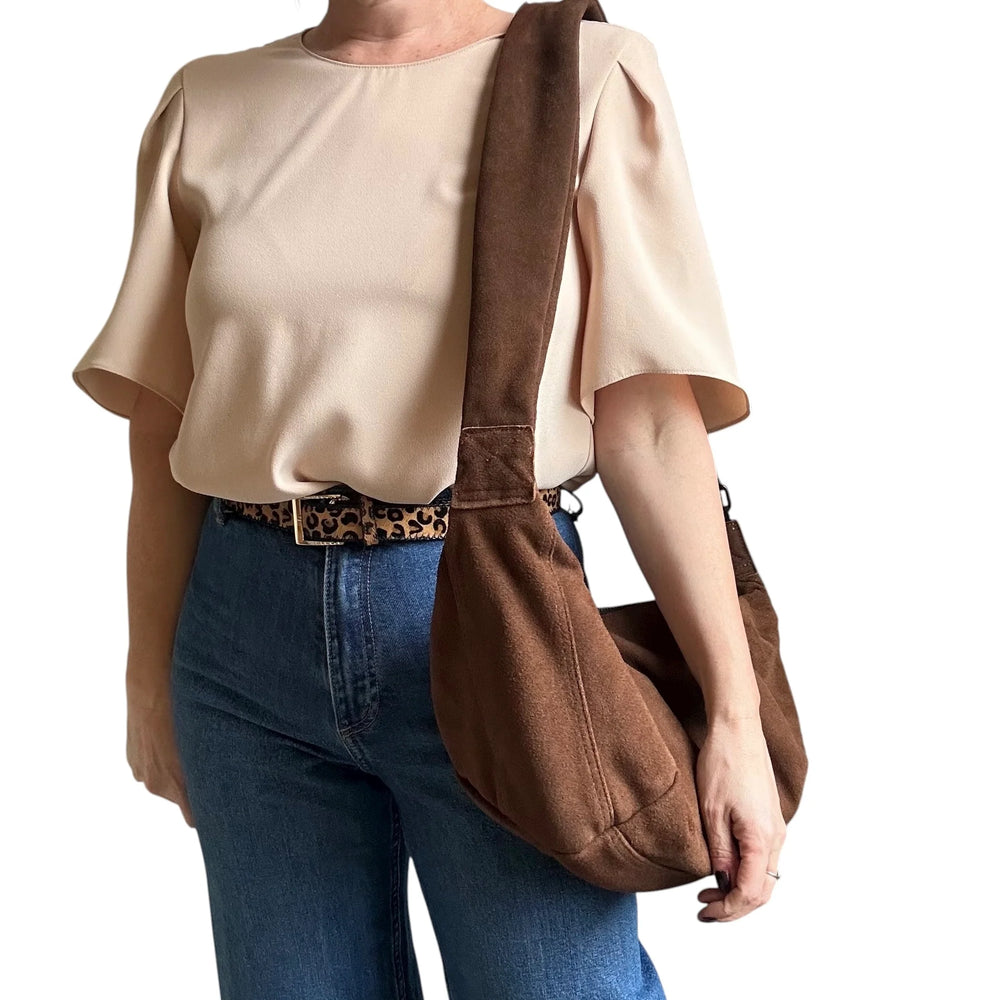 Large Brixton Cross Body Bag - Brown