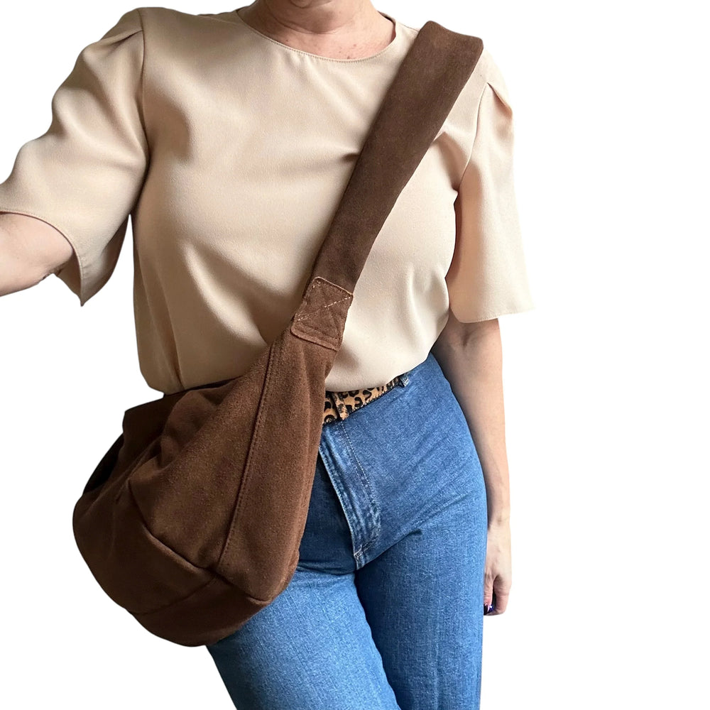 Large Brixton Cross Body Bag - Brown