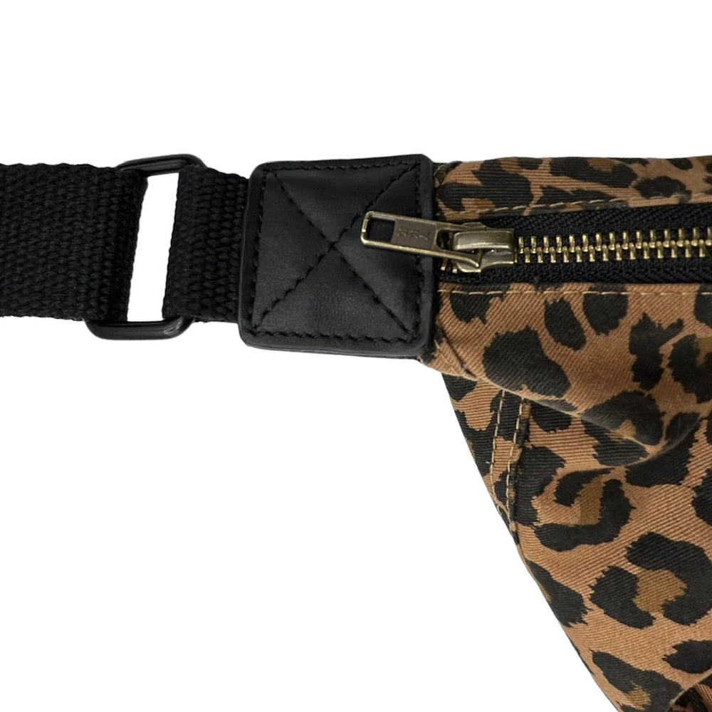 Brixton Crossbody Sling Bag - Leopard Print Brown