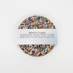 Beach Clean Round Coaster Set of 4 - Recycled