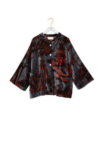 Pagoda Velvet Jacket - Pewter