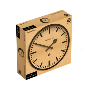 The Luggage Station Wall Clock - Black