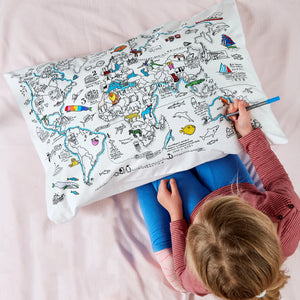 Pillow Case - World Map