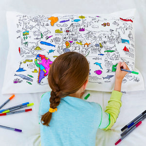 Pillow Case - World Map