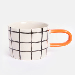 Mono Grid Mug