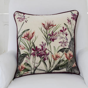 Velvet Cushion - Crocus