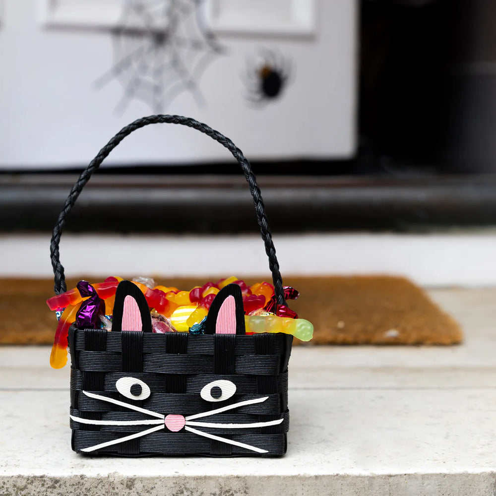 Halloween Basket Cat