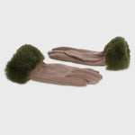 Marni Gloves - Mocha / Green