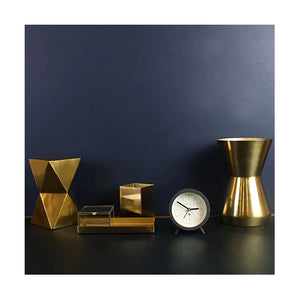 The Fred Mid-Century Modern Alarm Clock - Chocolate Brown