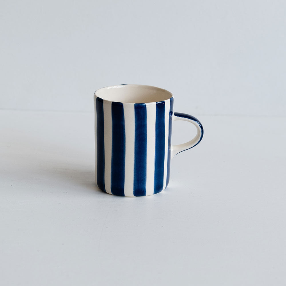Demi Candy Stripe Mug - Blue