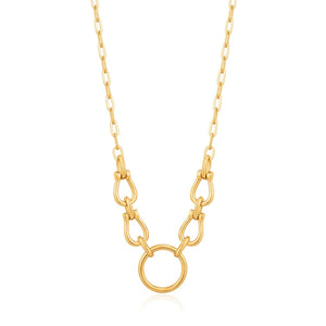 Horseshoe Link Gold Necklace