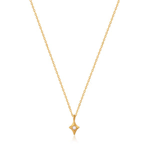 Gold Star Kyoto Opal Pendant Necklace