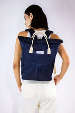 Navy Backpack Bag - Eco - Medium
