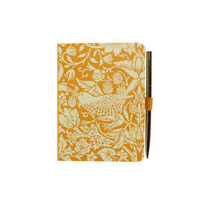 A6 Notebook With Pen - William Morris (Quince)