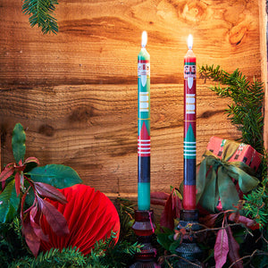 Botanical Nutcracker Candles - 2 Pack