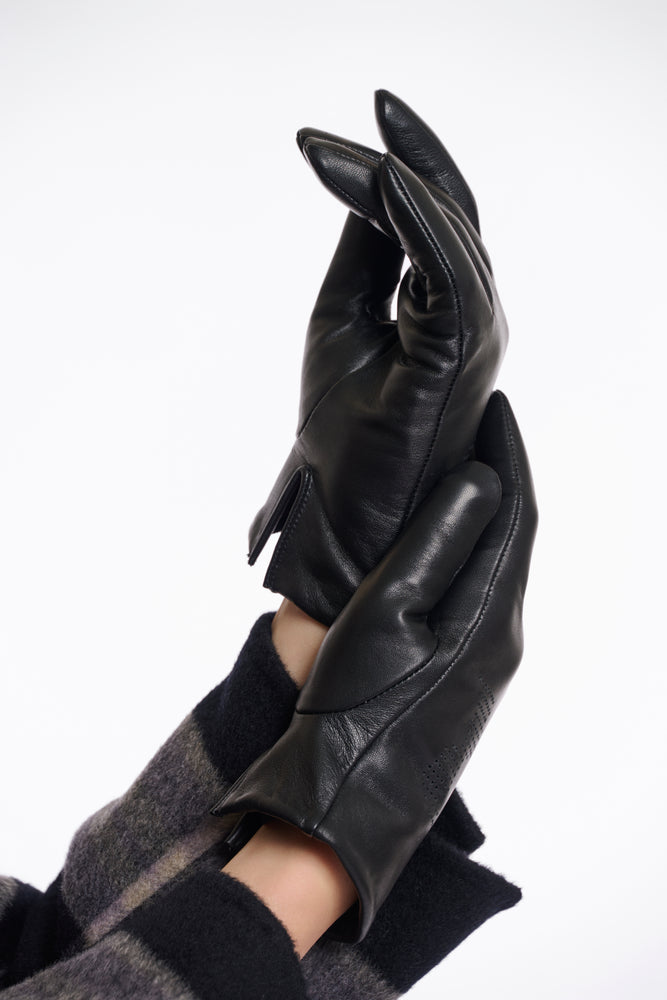 Nala Leather Gloves - Black