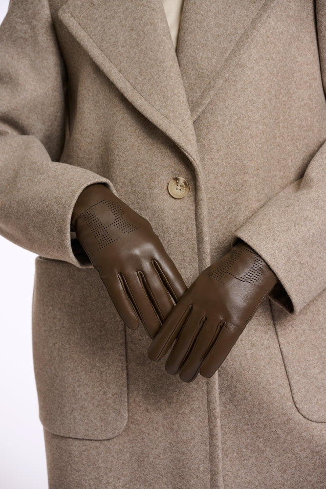 Nala Leather Gloves - Brown