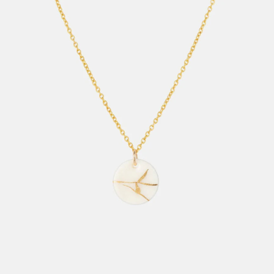 Kintsiguri Porcelain Gold Necklace