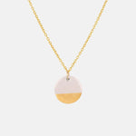 Porcelain Rose Gold Dipped Necklace