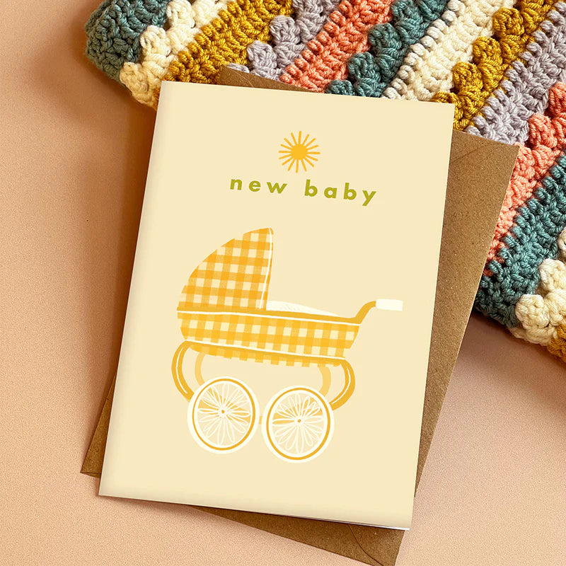 New Baby Pram Card
