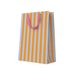 Orange and Blue Stripe Large Gift Bag