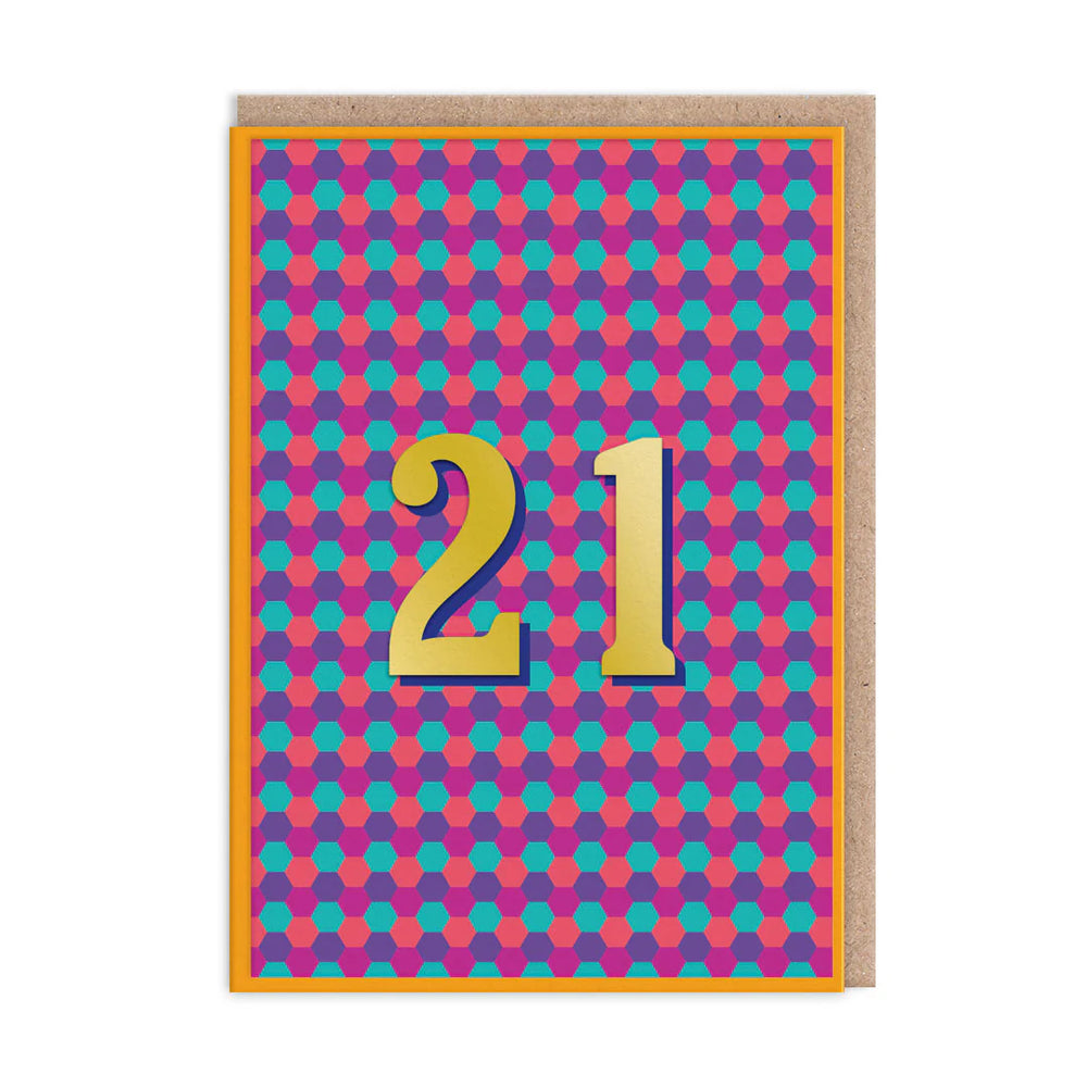 21 Birthday Card