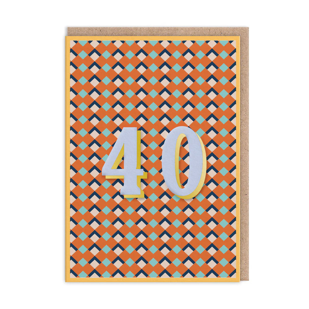 40 Birthday Card