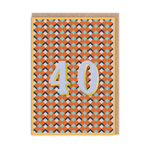 40 Birthday Card