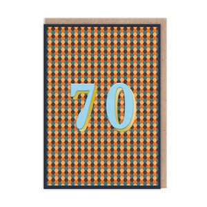 70th Birthday Card