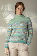 Kinross High Neck Sweater - Opal