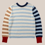 Stobo Stripe Sweater - Navy Reflection