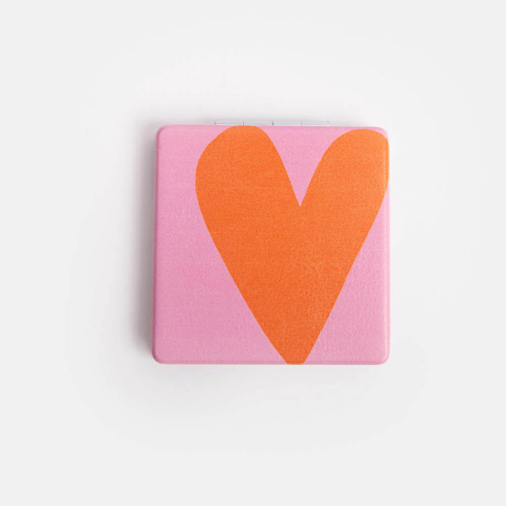 Heart Square Pocket Mirror