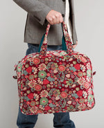Poppins Organic Cotton Velvet Weekend Bag - Molly Burgundy