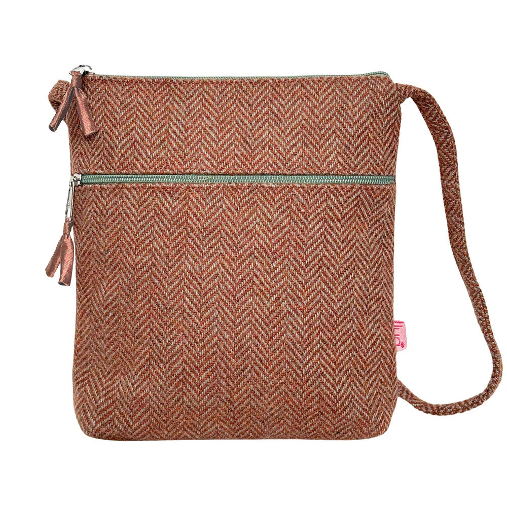 Messenger Bag - Sand Herringbone