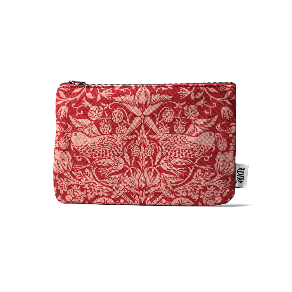 Pouch Cotton - William Morris (Raspberry)