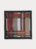 'Geometric Compo' Melange Wool Scarf - Black Scarf