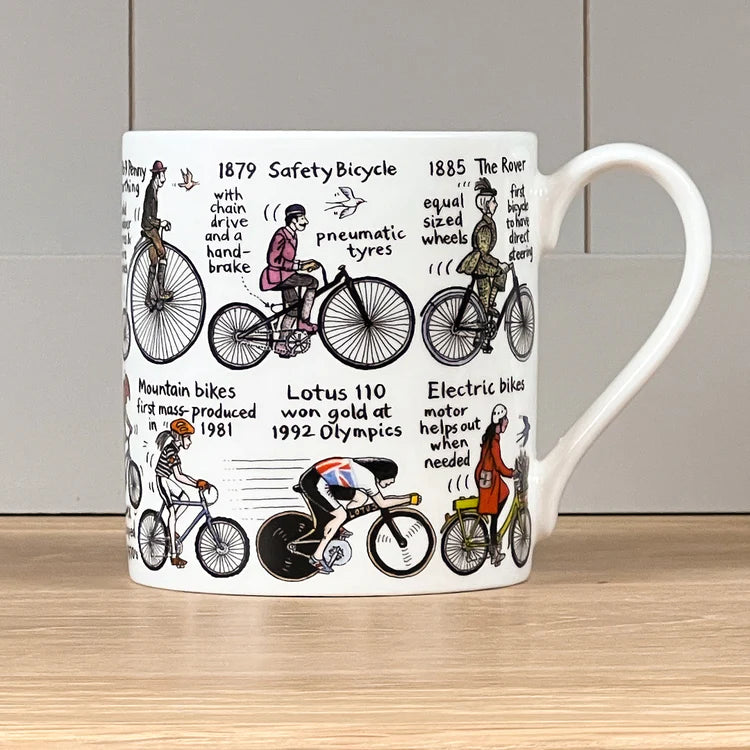 The History of Cycling Mug