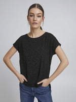 V Neck T Shirt - Black